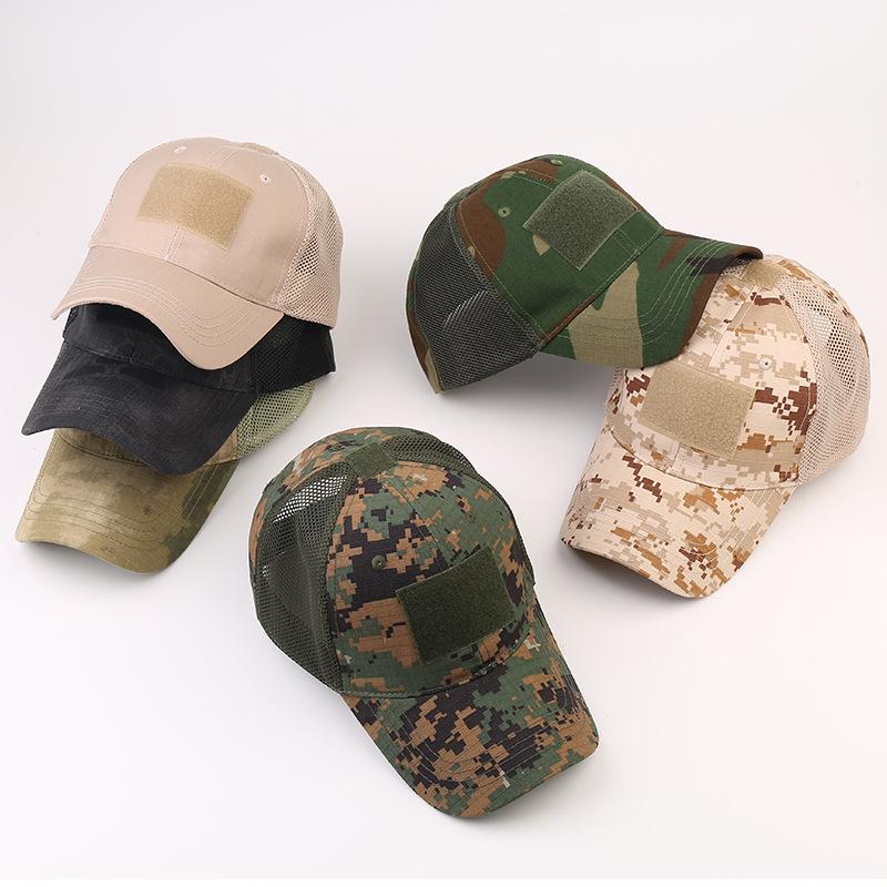 Men's Camouflage Tactical Baseball Cap - Python Pattern Velcro Duckbill Hat for Outdoor Sports
