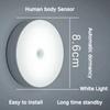 LED Smart Human Body Sensor Night Lamp Emergency Automatic Lighting USB Charging Wireless   Magentic Suction Use Night Light