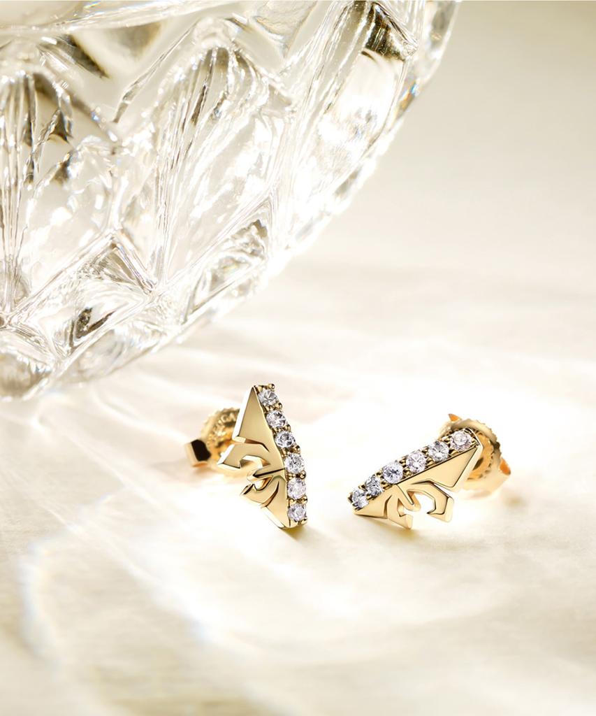 Trencadism Martin Earrings 14K Gold Earrings Martin_Earring_Mte12Ag