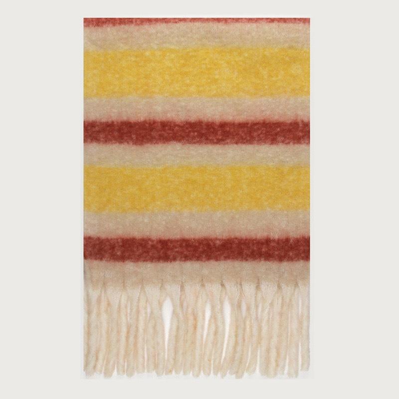Tonglu Plaid Scarf New Imitation Cashmere Mohair Autumn and Winter Women's Warm Shawl