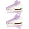 2Pcs Purple Stapler Puller, Stapler Removals Remover - Staple Puller Tool with Non-Slip Grip Wear-Resistant Supplies for Teachers, Students, and Home