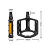 Aluminum Bicycle Pedals With Anti-Slip Rubber Grips Reflective Strips Mountain Bike Cycling Accessories