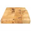 Blat Stołu, 90X30X2,5Cm, Naturalna Krawędź, Surowe Drewno Mango