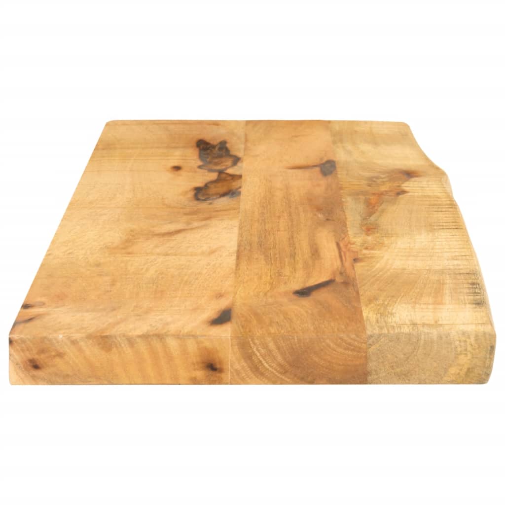 Blat Stołu, 90X30X2,5Cm, Naturalna Krawędź, Surowe Drewno Mango