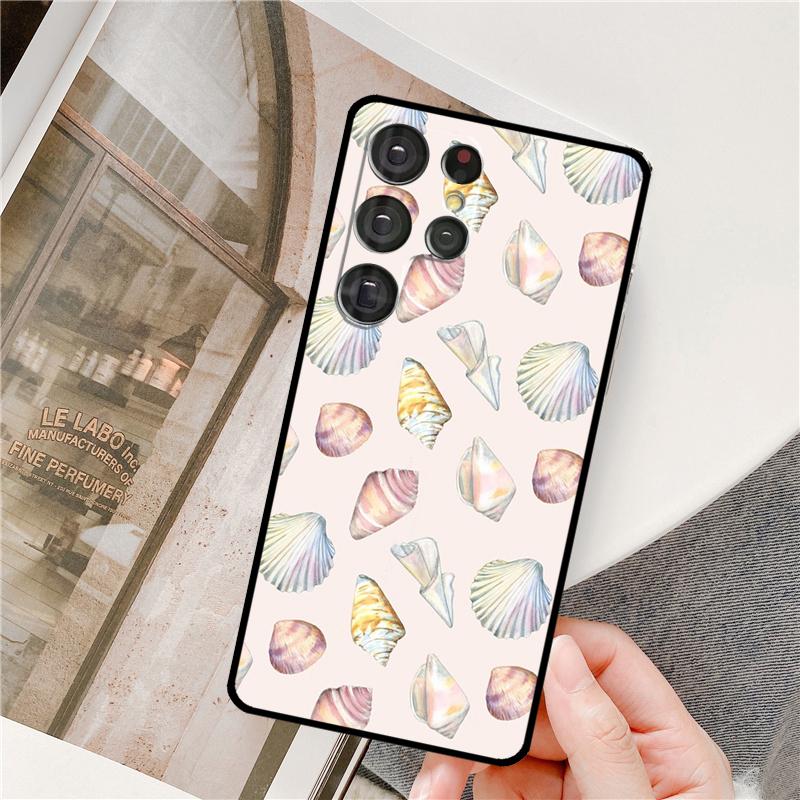 Чехол для телефона Ракушка Морское Искусство Для Samsung Galaxy S25 Ultra S9 S10 S20 S22 S21 Plus S23 FE S24 Ultra Полное Покрытие
