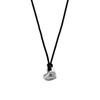 Efor. Heart Petite & Black Cord Necklace