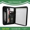 A4 PU Leather Business Folder with Calculator and Zipper