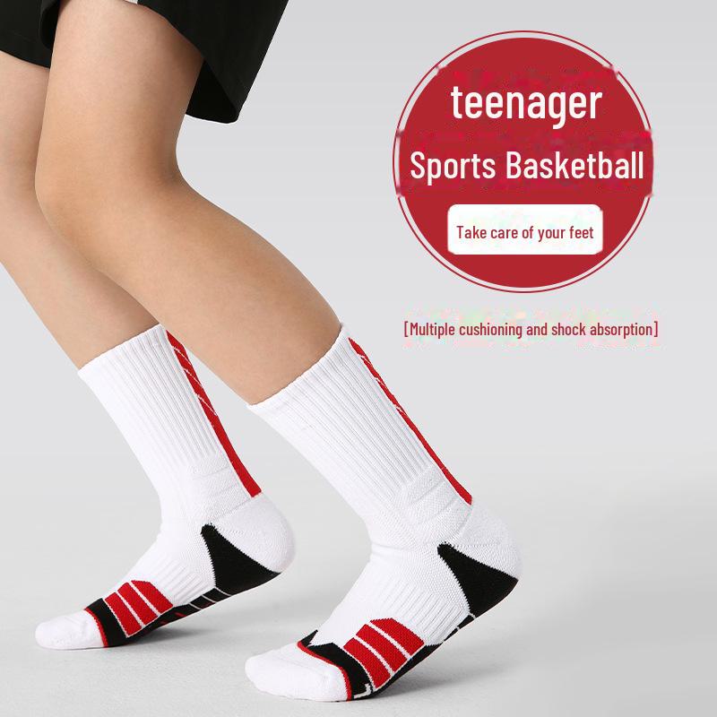 Спортивные носки для детей ZYZ - махровая подошва для тенниса, бадминтона, бега и баскетбола - дышащие, для мужчин и женщин на открытом воздухе