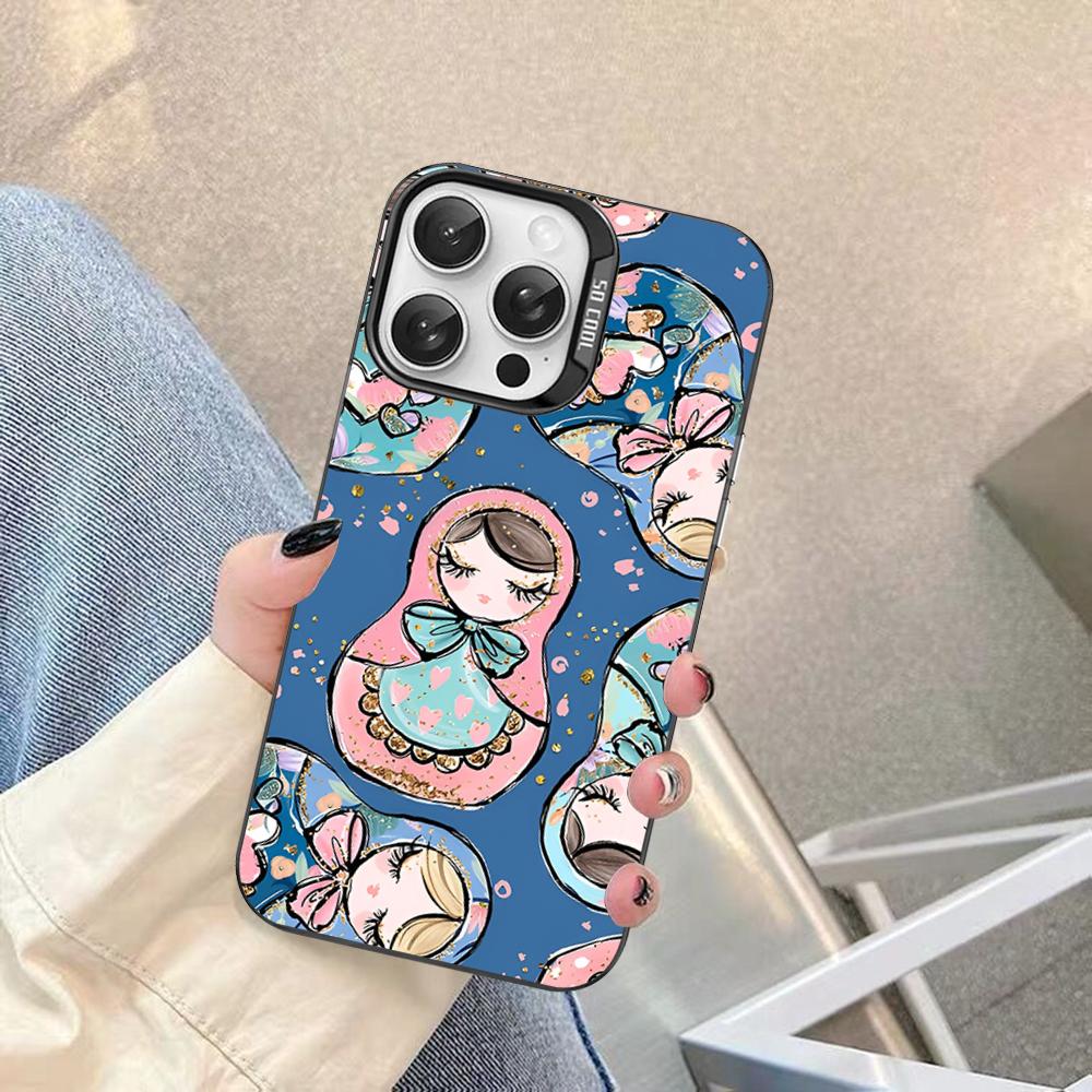 Russian Dolls Matryoshka Cute Phone Case For IPhone 16 15 14 13 12 11 Pro Max X XR XSMAX 8 7 Plus Matte Shockproof Back Cover