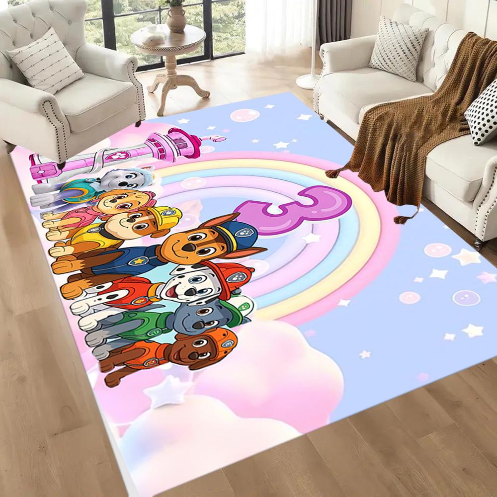 Paw Patrol Pups Adventure Square rugs are a great choice for living rooms, bedrooms, home décor, and as gifts.