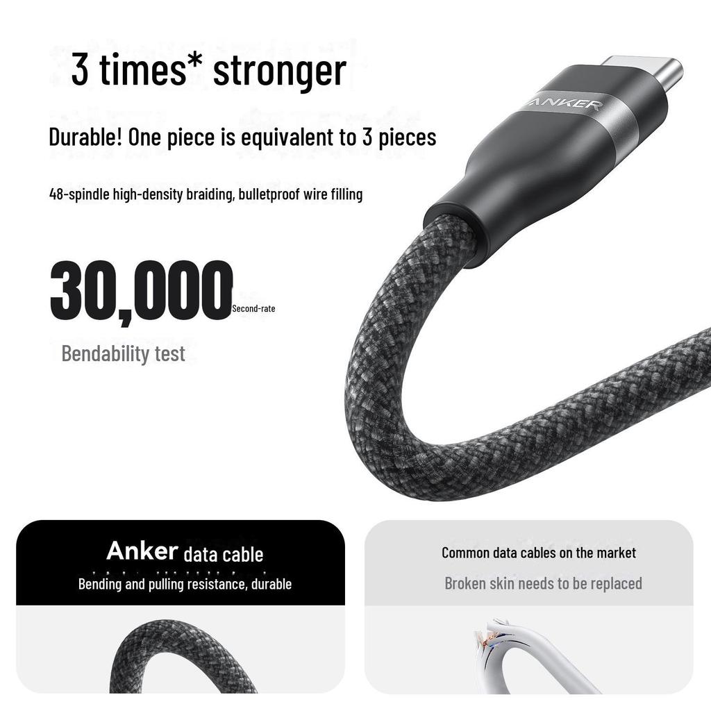 Anker 240W Dual Type-C кабель для быстрой зарядки в оплетке для Android 82E2