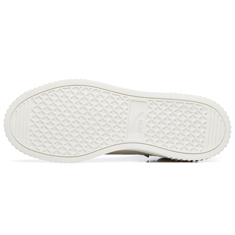 Anta Lifestyle Series Retro Casual High-Top Sneakers Women Sneakers White Black 922248015-1