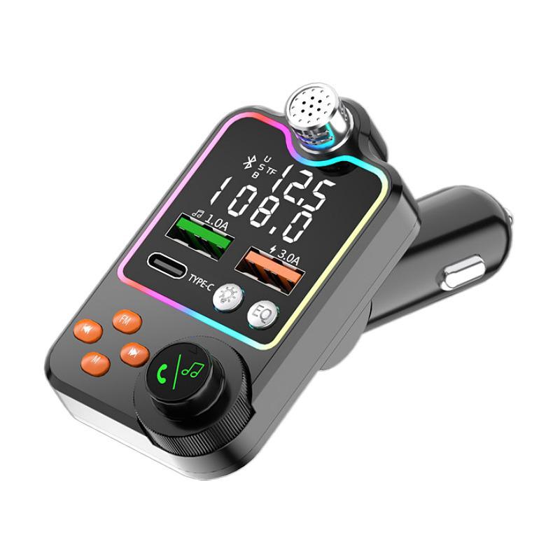 Q15 Bluetooth FM-трансмиттер для автомобиля: MP3-плеер с функцией громкой связи, двумя USB-портами и зарядным устройством PD 3.1A.