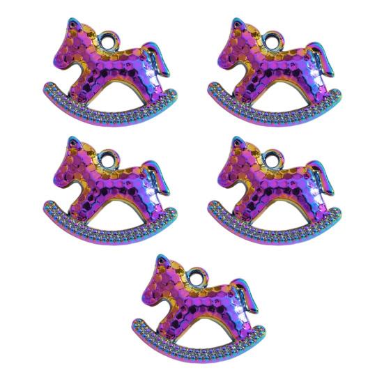 5 шт. Подвеска-шарм из цинкового сплава в виде лошади, Металлическое гальваническое покрытие, Шарм-подвеска в виде лошади, Аксессуары для украшения, DIY брелок, Ювелирные изделия, Серьги, Браслет, Ожерелье, Подвеска