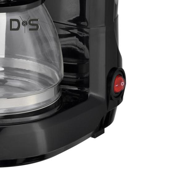 Портативная кофемашина большой емкости с функцией защиты от капель и автовыключения, простая в очистке, многоразовый фильтр, кофемашина, кухонные принадлежности