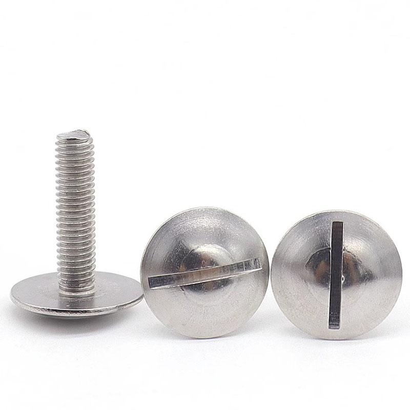 4-10pcs 304 Stainless Steel Large Extra Size Oversize Super Big Slotted Truss Round Head Bolt Screw M2 M2.5 M3 M4 M5 M6