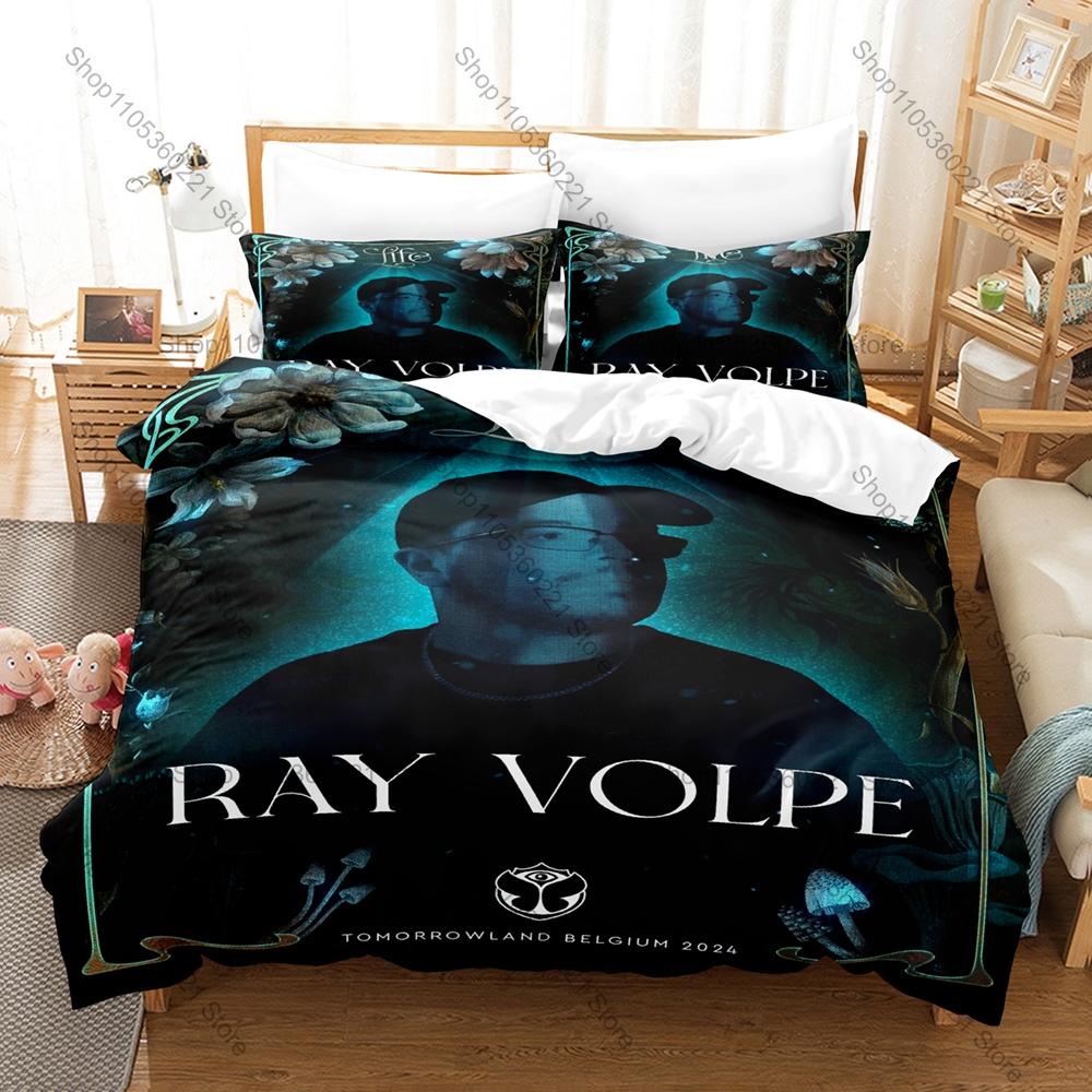 Постельное белье RAY VOLPE с тематическим дизайном + 2 наволочки Дизайн с электронной музыкой Уютное постельное белье для дома и общежития