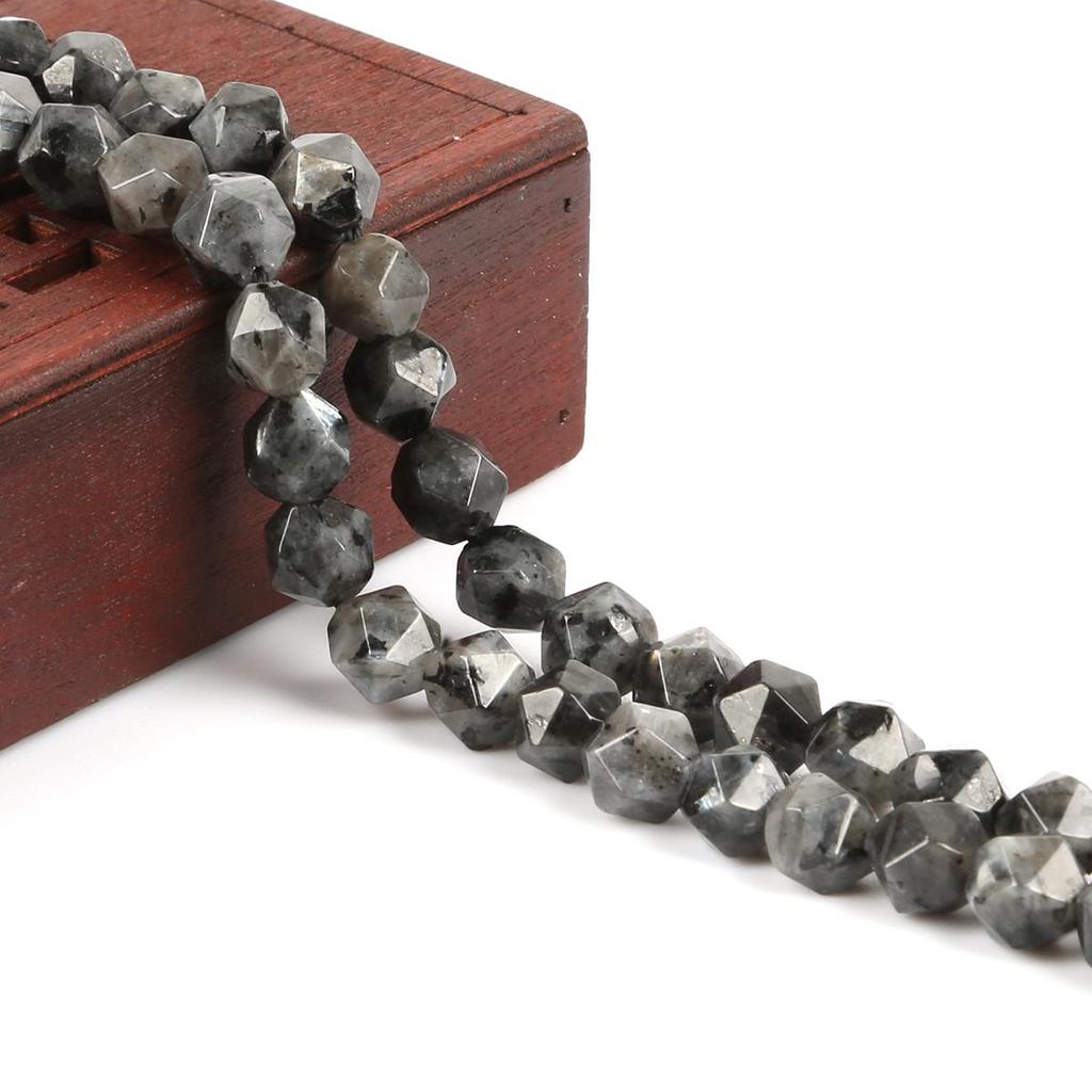 Граненый натуральный камень, острые 8 мм, свободные бусины, ожерелье, браслет, аксессуар для изготовления ювелирных изделий