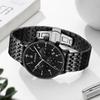 STARKING Luxury Men Quartz Watch Waterproof Luminous Sports Watches Date Chronograph Watch Stainless Steel Strap Gifts for Men