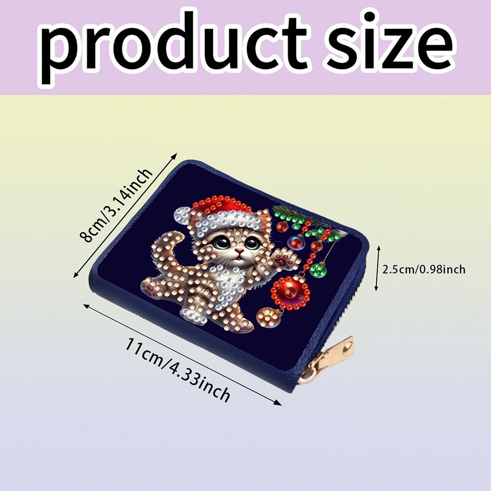 DIY Diamond Painting Bling Rhinestone Makeup Bag PU Diamond Dot Diamond Card Pack 5D Diamond Painting Coin Pouch DIY Craft Gift