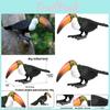 Wild Animal Big Billed Bird Ramphastos Toco Model For Kids Educational Toys