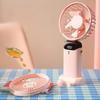 Ручной мини-вентилятор 3000 мАч складной портативный настольный уличный шейный подвесной 5-скоростной USB перезаряжаемый вентилятор подставка для телефона экран дисплея