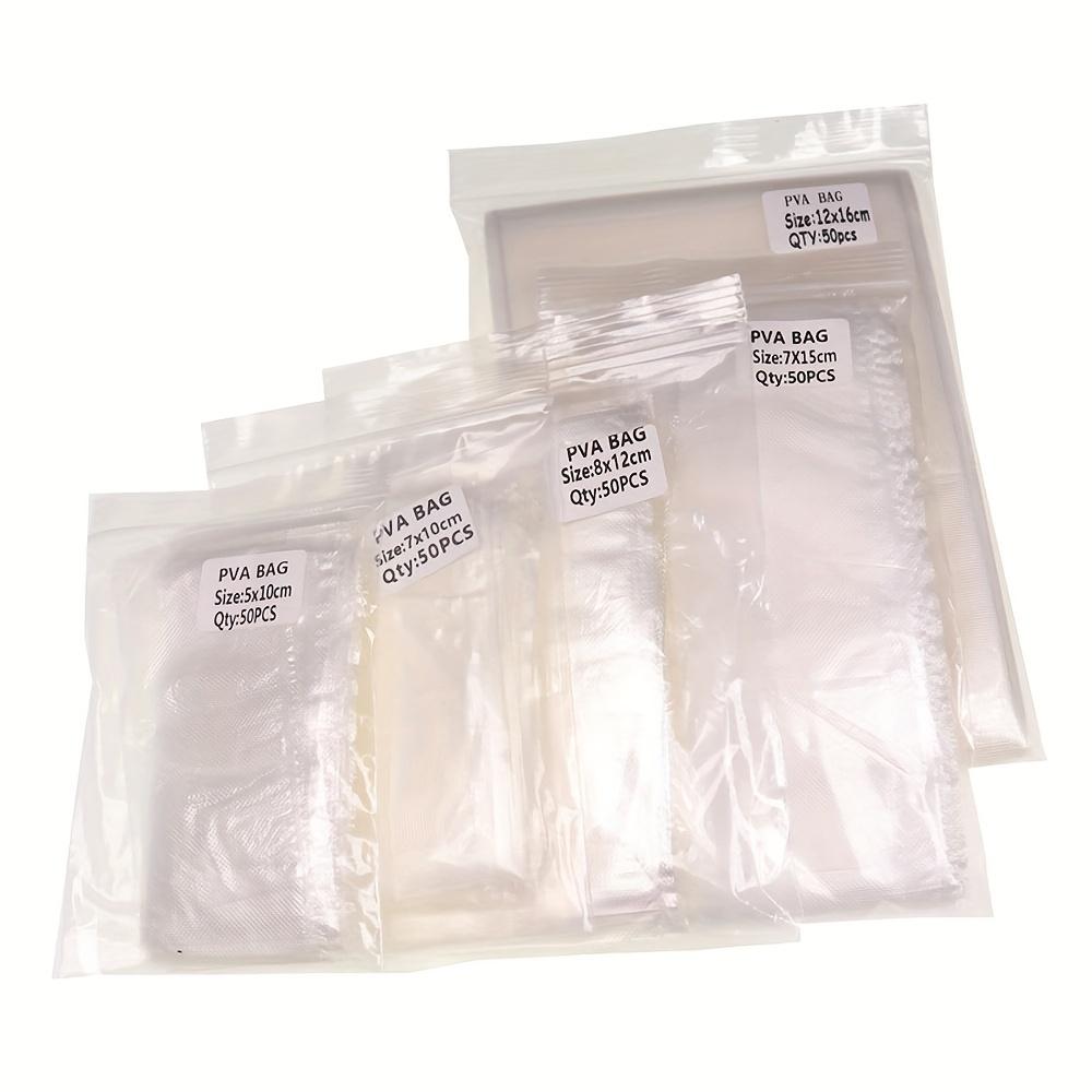 50pcs PVA Bags Carp Fishing Bait Material Carp Fishing Tackle Feeder Bag