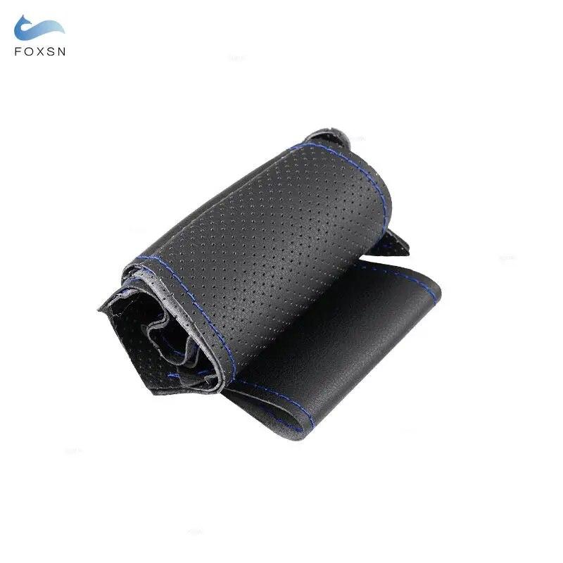 Оплетка на руль для Mazda 3 Axela CX-30 CX30, автомобильный интерьер, рулевое колесо, перфорированный кожаный чехол из микрофибры