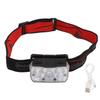 LED Head Light Fixed Focus Sensor Super Bright IPX4 Waterproof Rechargeable Headlamp with Red White