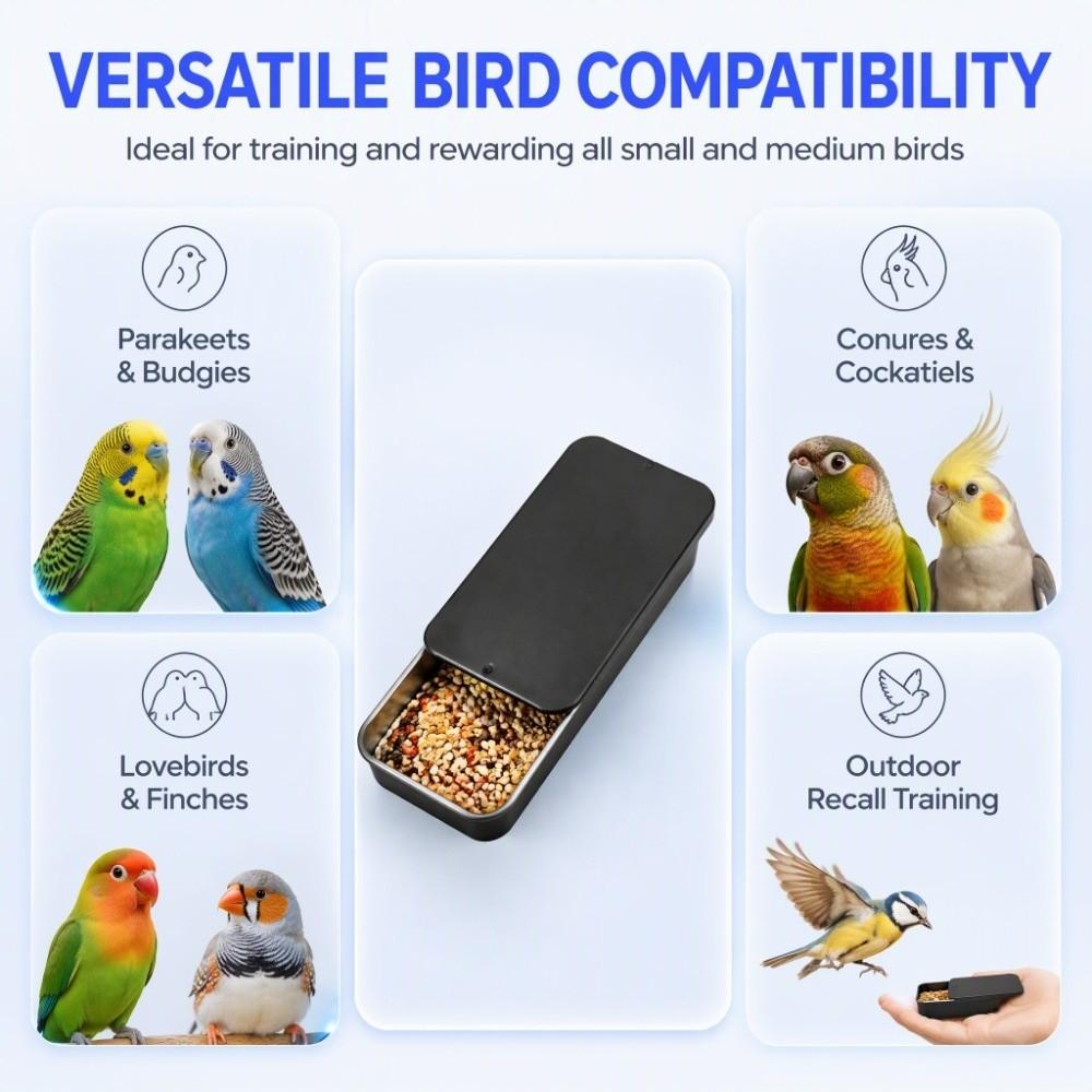 3pcs Refillable Dispenser Handheld Bird Feeder Metal Rectangular Travel Floss Pick Case Travel Use