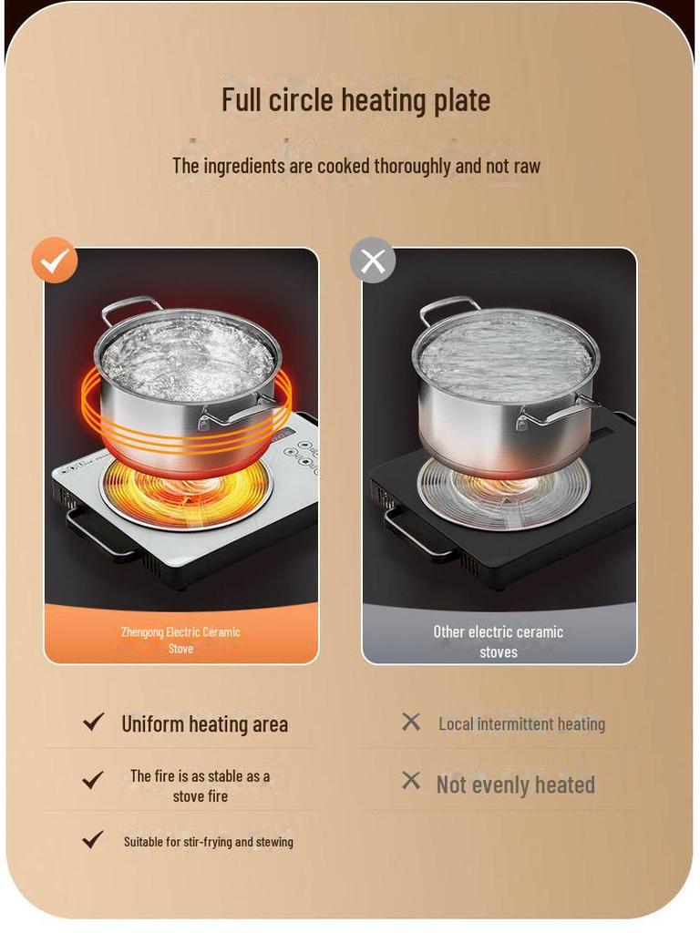 Высокомощная бытовая электрическая керамическая индукционная плита для приготовления чая