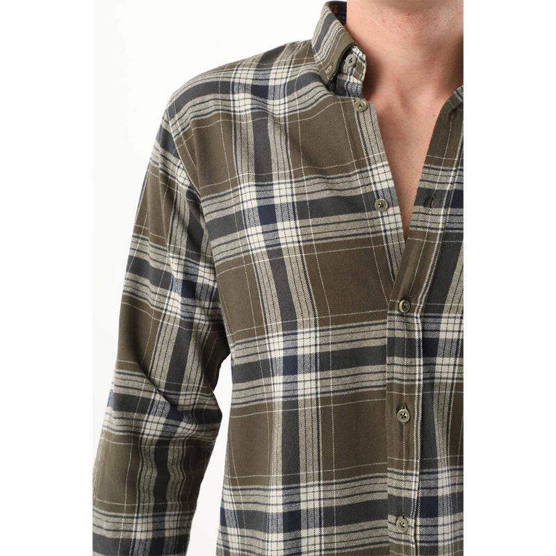 Мужская рубашка дровосека цвета хаки