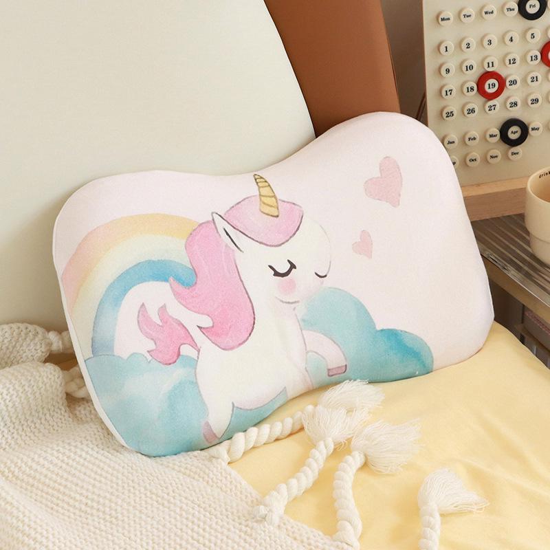 Подушка для сна с эффектом памяти для детей от 0 до 6 лет - чистый хлопок, для всесезонного использования