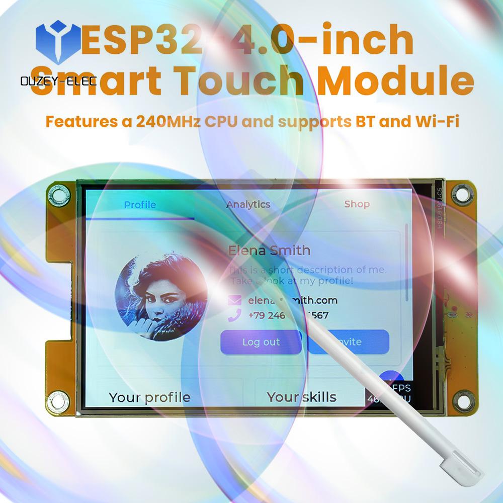 Плата разработки ESP32 WiFi Bluetooth для IoT с 4-дюймовым смарт-дисплеем 320x480, встроенным драйвером ST7789, модуль ESP32-32E, демонстрационная плата