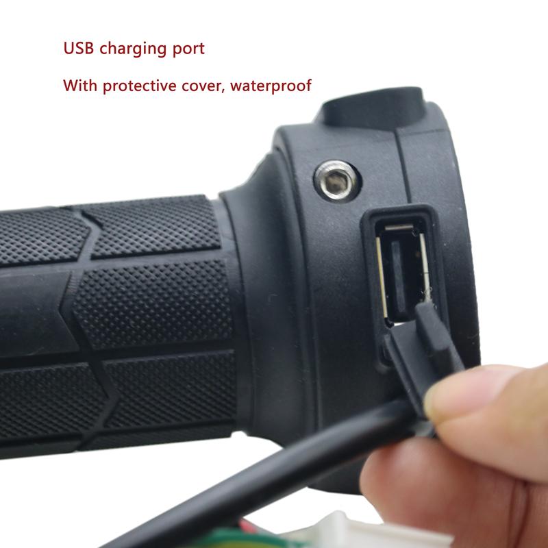 12 В 22 мм, горячие ручки для мотокросса, ручка с подогревом для мотоцикла, регулируемая дроссельная заслонка из мягкой резины, вертикальная электрическая ручка, ATV Bike