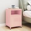 VidaXL Bedside Table Pink 35x35x51 Cm Steel
