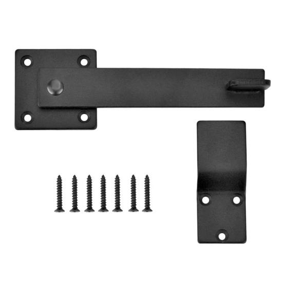 Откидная защелка для двери сарая с монтажными принадлежностями. Вращение на 360 градусов. Безопасность конфиденциальности. Простая установка. Защелка для раздвижной двери. Защелка для ворот.