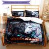 3PC Custom Name "Galactic Horse Whisperers" bedding,soft and breathable,2D flat print,room decor.,Poster Three-piece set,Soccer Three-piece set,Art,Po