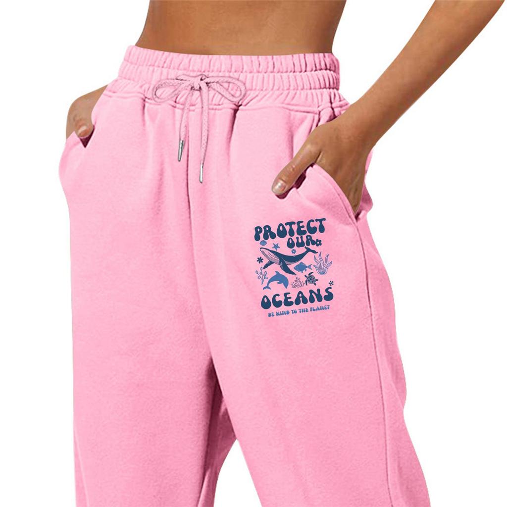 Женские зимние спортивные штаны, однотонные повседневные брюки, женские флисовые спортивные штаны, широкие прямые брюки