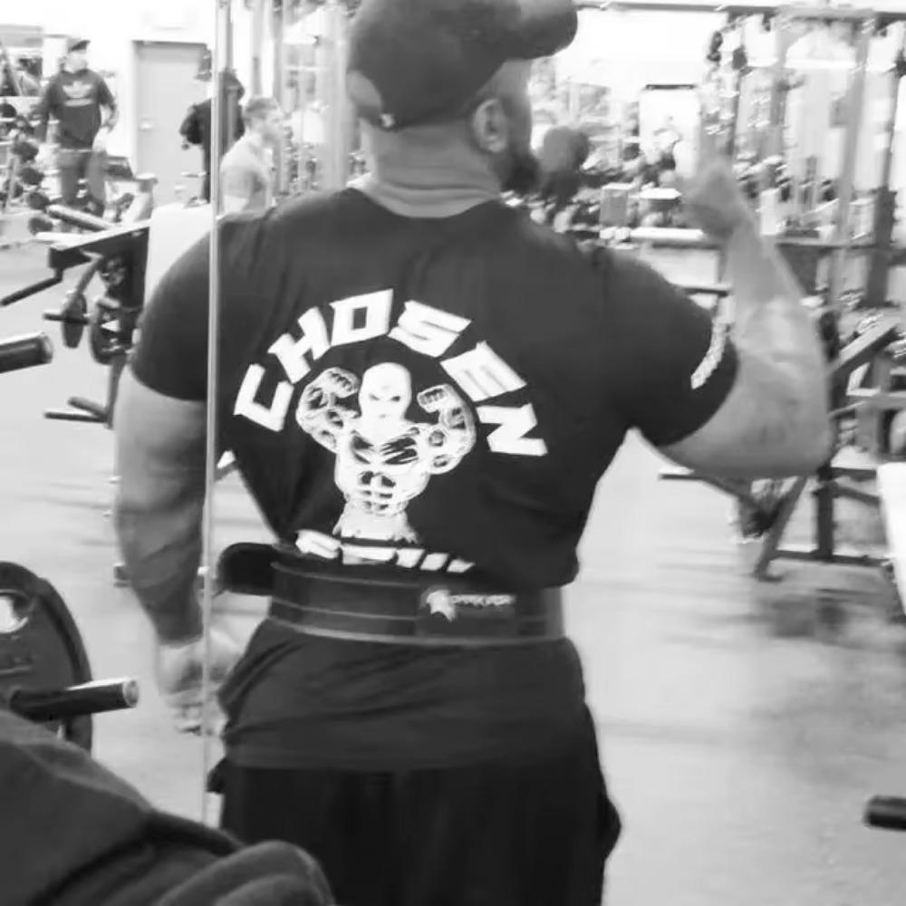 Европейский и американский фитнес Новая летняя спортивная футболка с коротким рукавом мужская эластичный хлопок свободный топ тренировка мышц бег