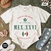 Футболка сборной Мексики MEX XXVI, Винтажная футболка для футбола, Графическая футболка Comfort Colors, Подарок болельщику ЧМ-2026 Мексика, Футболка El Tri