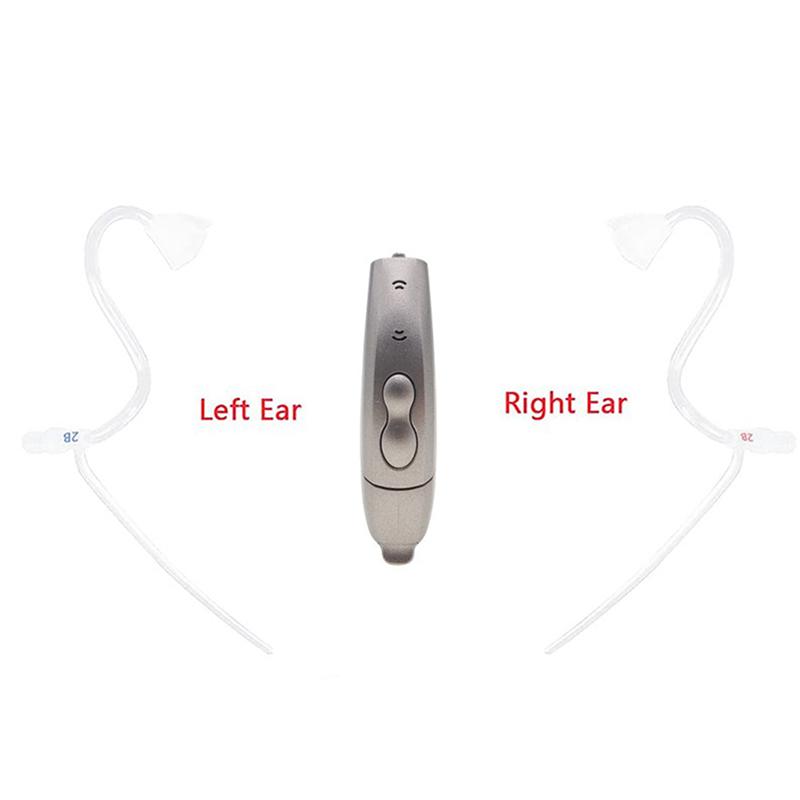 2Pcs Left Right Ear Hearing Aid Replacement Tube Earphone Hearing Amplifier Tool