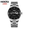 NIBOSI Новые мужские часы Водонепроницаемые кварцевые часы со светящимся календарем