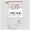 [A0244] - “Cows” Gray White Kitchen Glove (The Milk Jug - Artisanal Dairy) - 28x14cm
