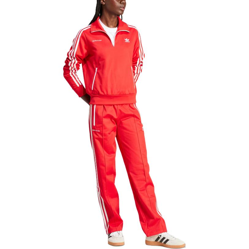 adidas Originals x Sporty & Rich Трек-топ на молнии Collegiate Red Женский JD3766