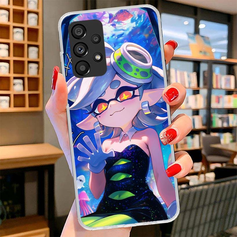 Game S-Splatoons Phone Case For Samsung Galaxy A12 A22 A32 A52 A72 A02S Phone Case Note 20 Ultra 10 S10 Plus A51 A71 A50S A20S A
