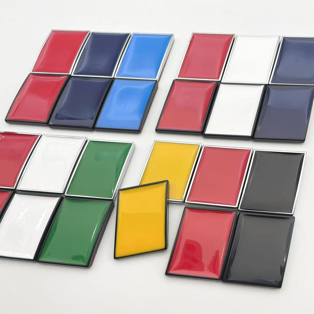 Набор стикеров с национальными флагами разных стран: Германия, Италия, Франция - Креативные металлические наклейки на машину