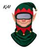 Reindeer Cosplay Mask Christmas Balaclava Face Mask, Santa Claus Elf Snowman Breathable Cycling Full Cover for Cycling, Skiing, Holiday Parties