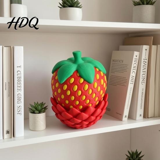 Игрушка-дракон с гибкими суставами Яйцо-клубника Подвижный дракон 3D-печатная фиджет