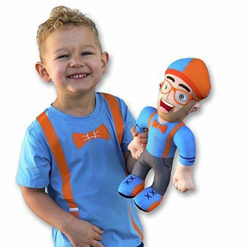 Delightful Blippi Cosplay Hat Plush Figure Toy Cuddly Stuffed Doll For Children